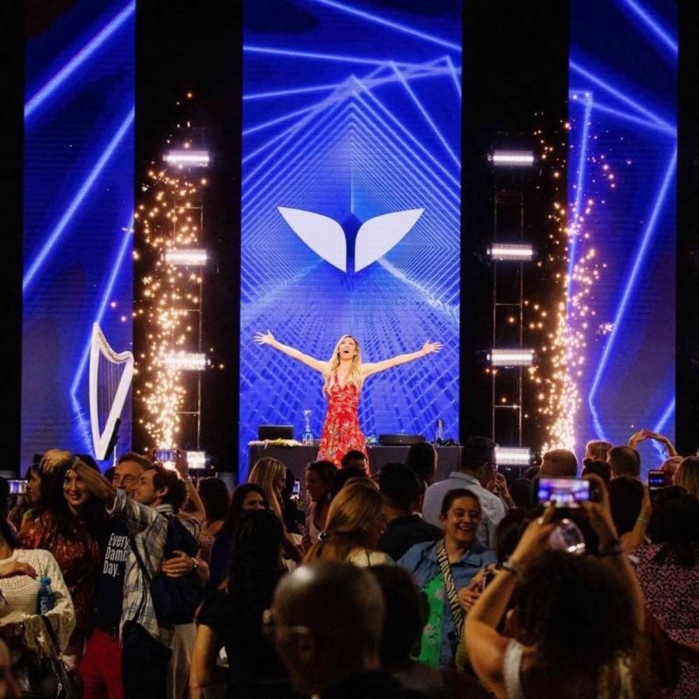 Kaitlin on the Mindvalley stage