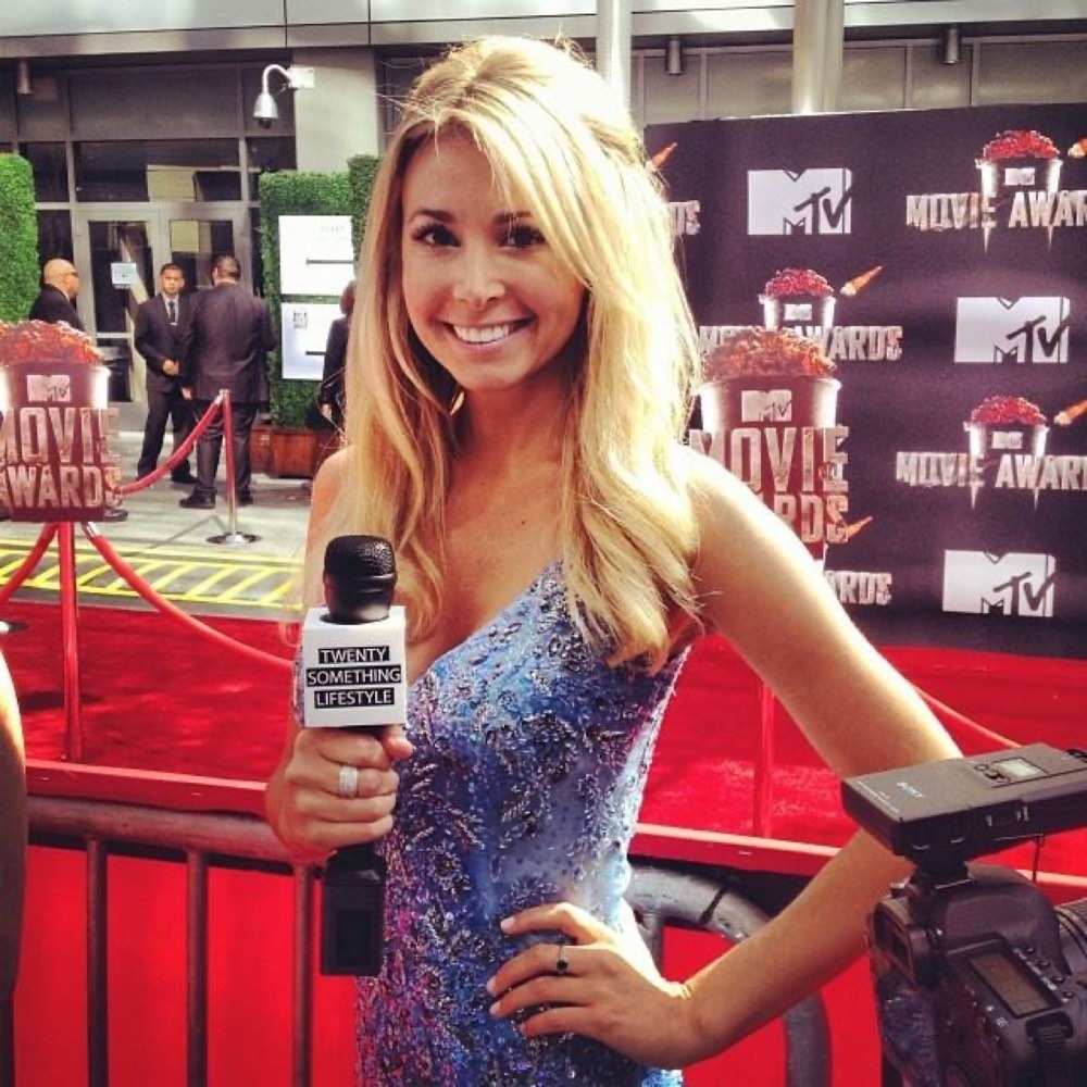 Kaitlin on the MTV red carpet