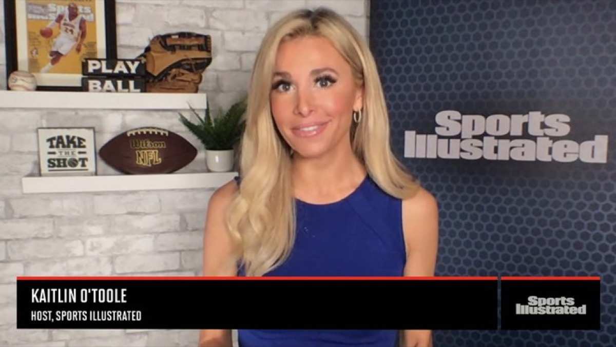 Kaitlin hosting for Sports Illustrated