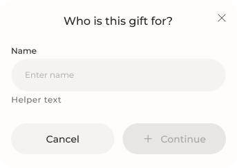 Gift form card